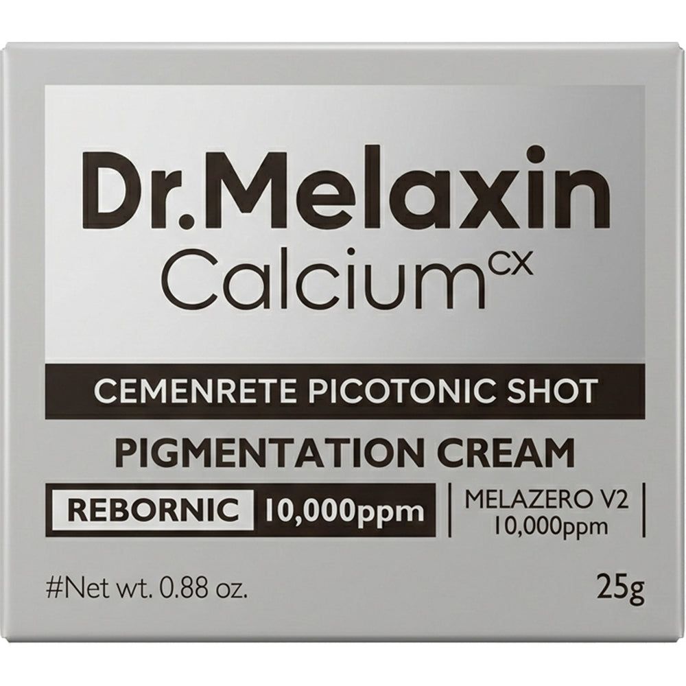 Verpackung von Dr.Melaxin Calcium CX Pigmentation Cream mit Nettofüllmenge 25g.