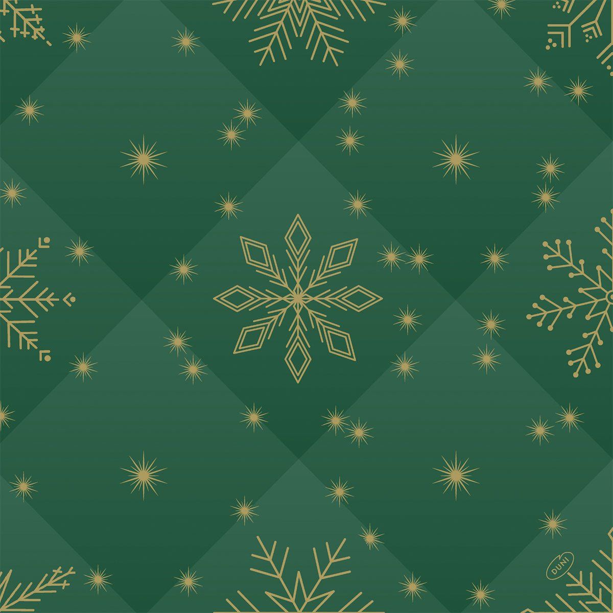 6x Bio-Dunisoft-Servietten 40x40cm Rhombus green