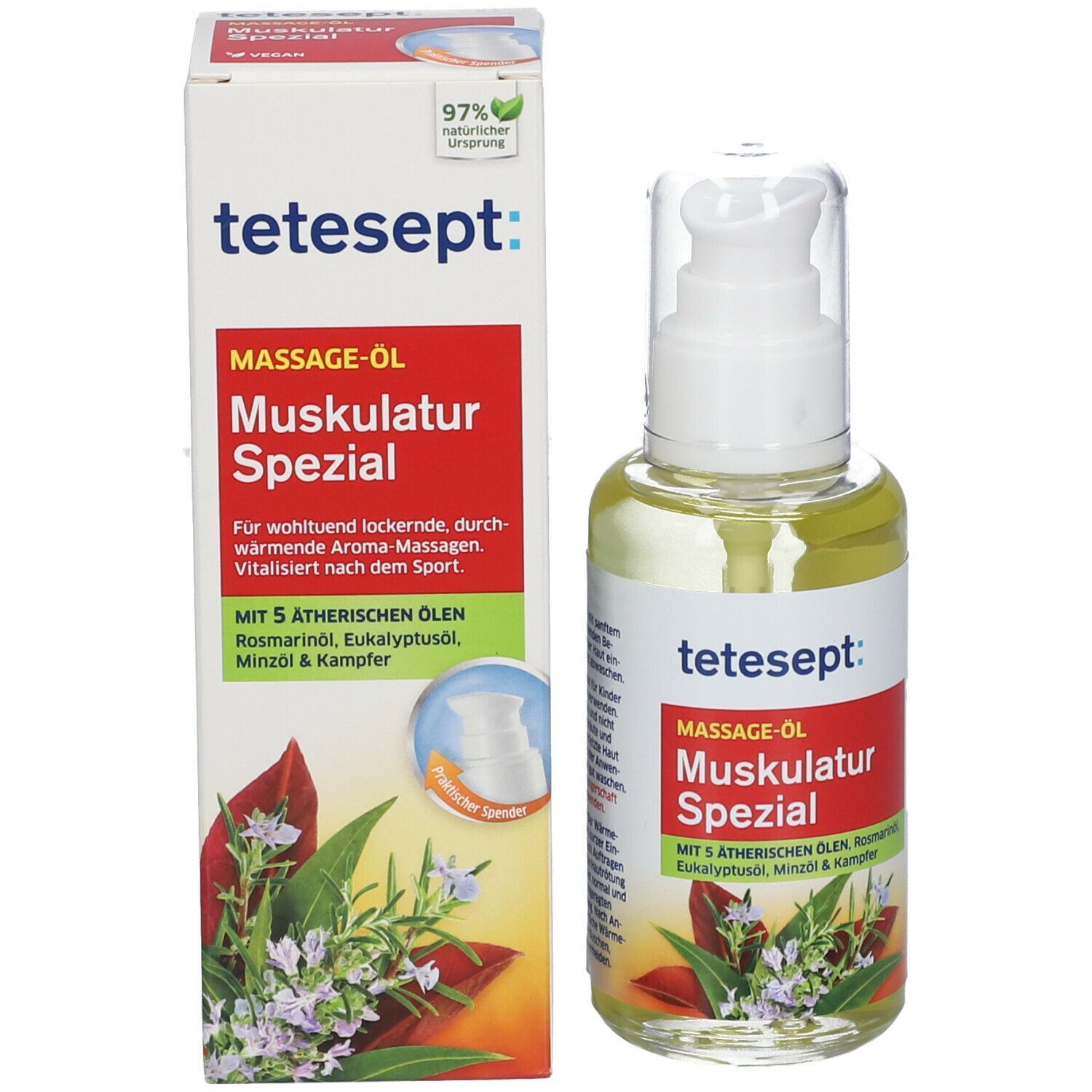 tetesept® Massage-Öl Muskulatur Spezial