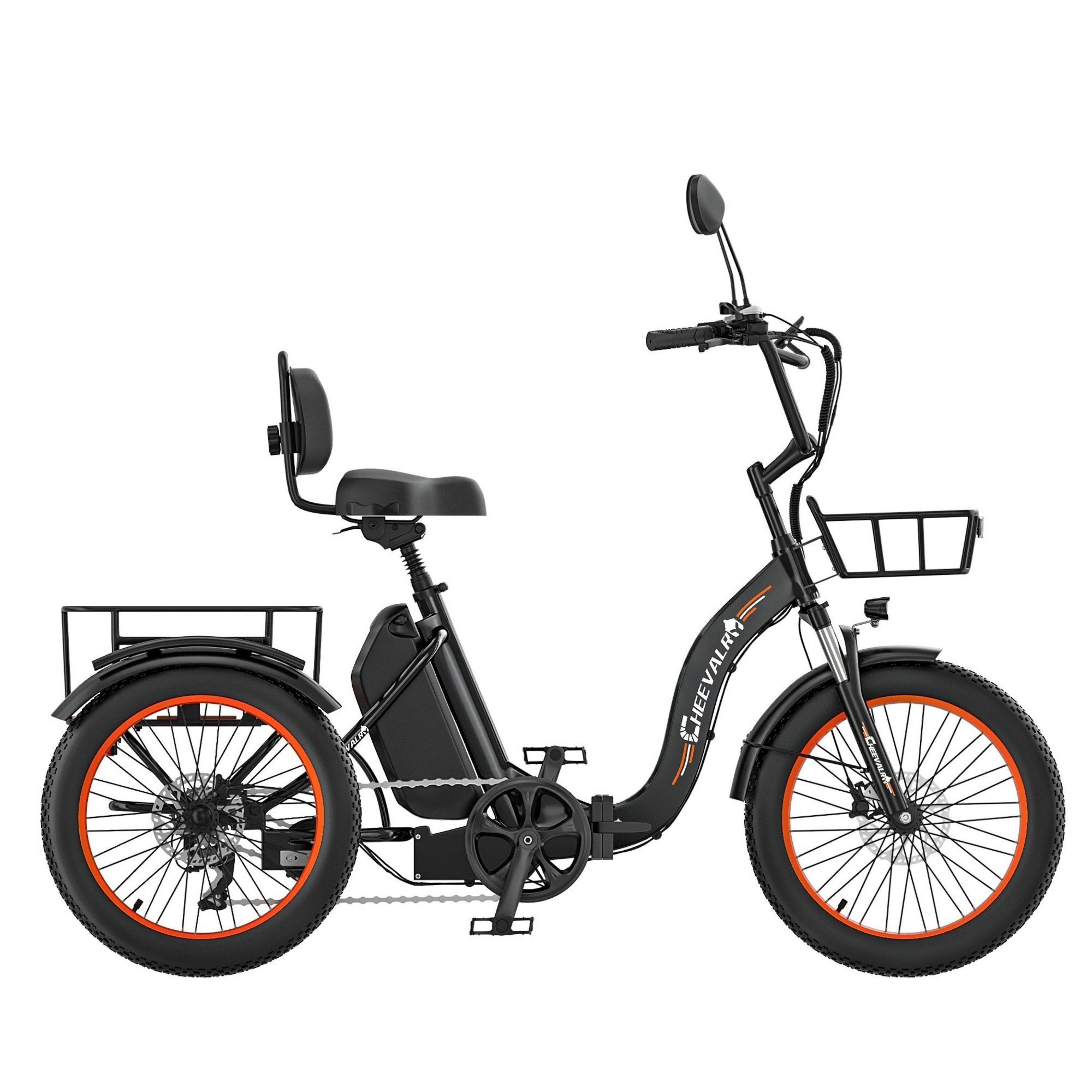 Cheevalry CF750 Elektrisches Lastendreirad mit 48V 20Ah Akku für große Reichweite
