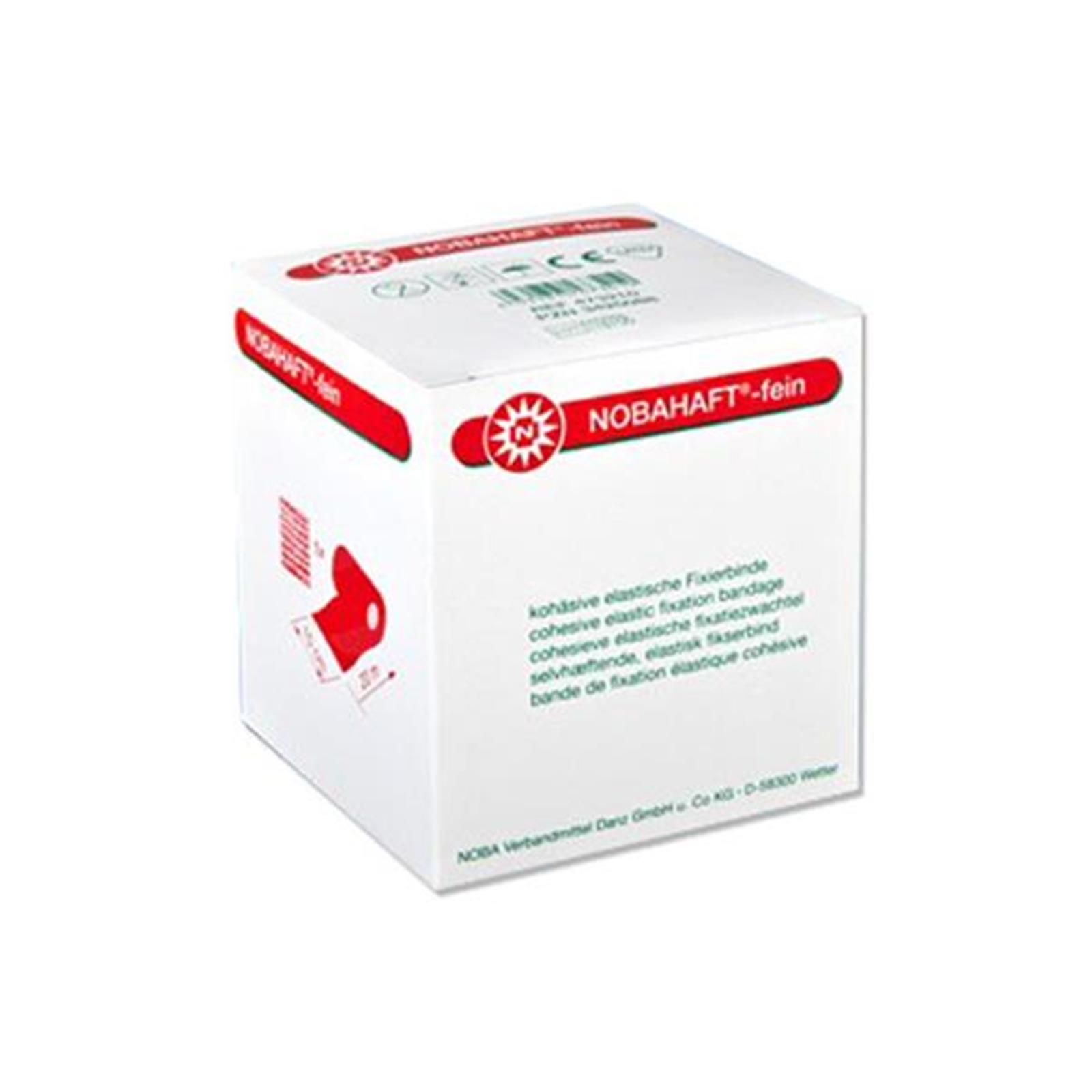 NOBA Nobahaft Fein kohäsive Fixierbinde 20 m x 8 cm rot