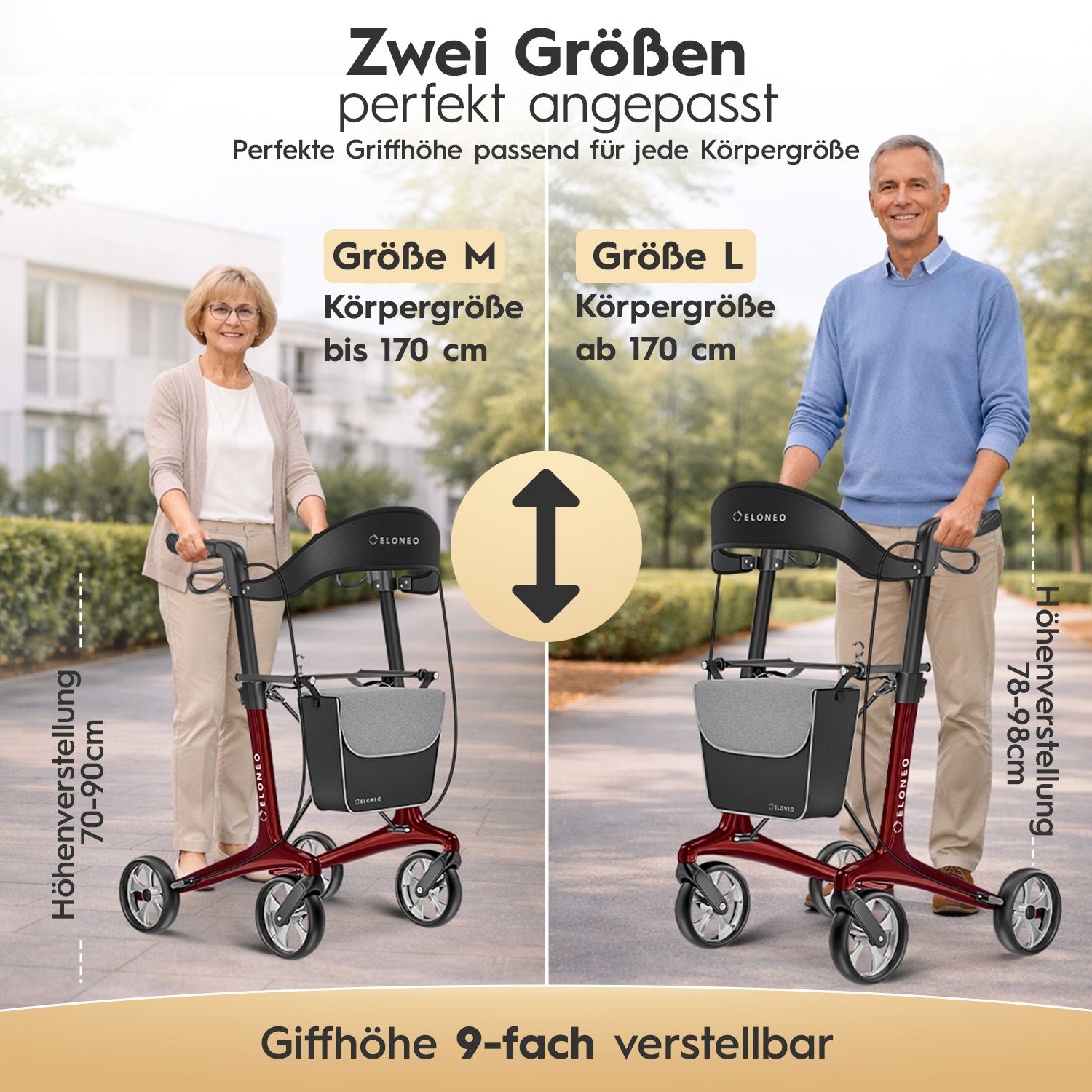 ELONEO Carbon Rollator - M