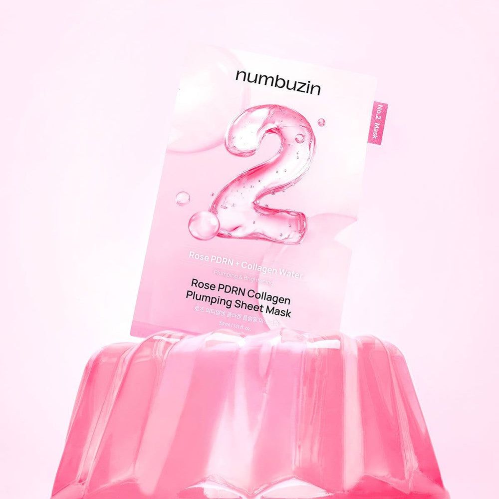 NUMBUZIN Nr.2 Rose PDRN Collagen Plumping Tuchmaske