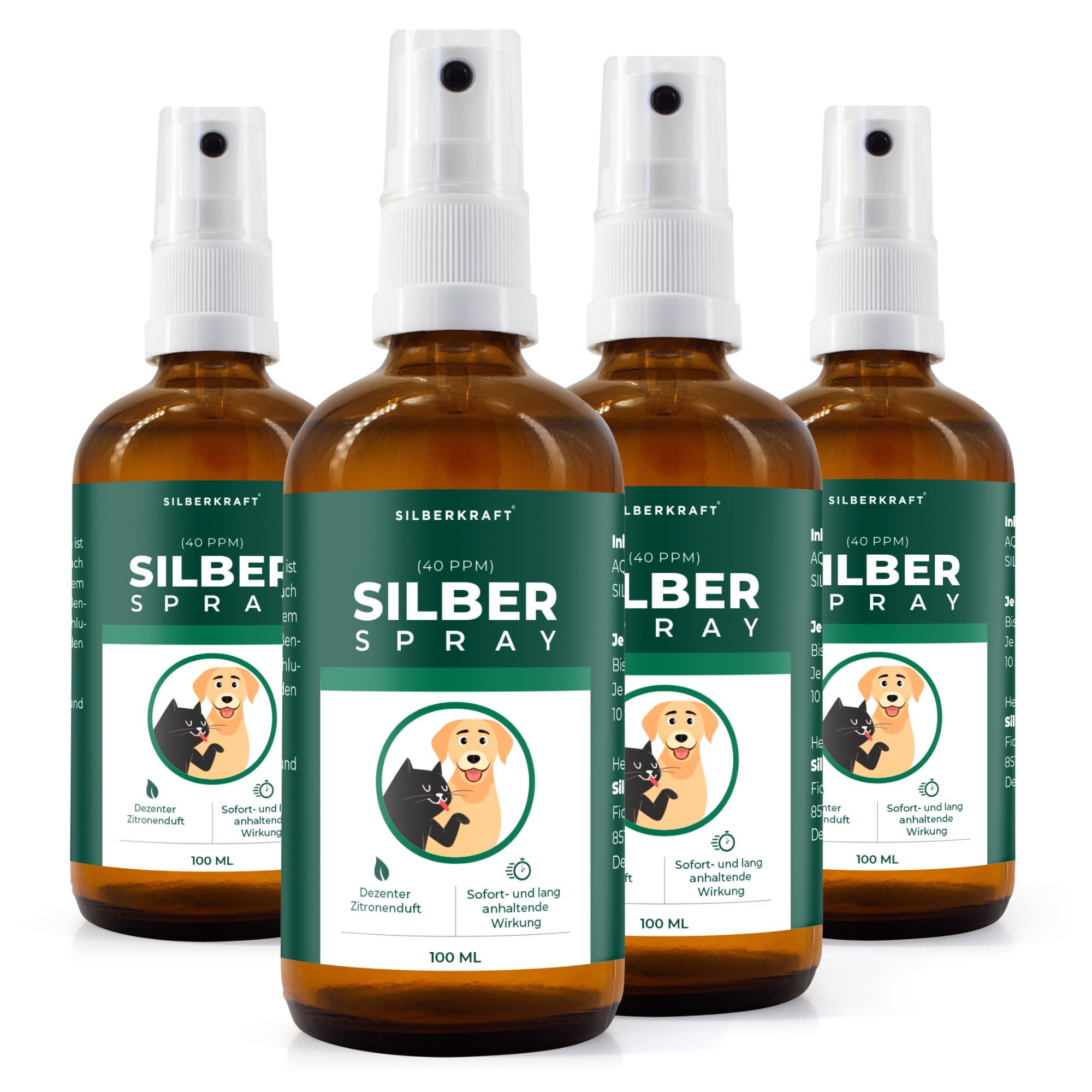 SILBERKRAFT Kolloidales Silberspray für Haustiere