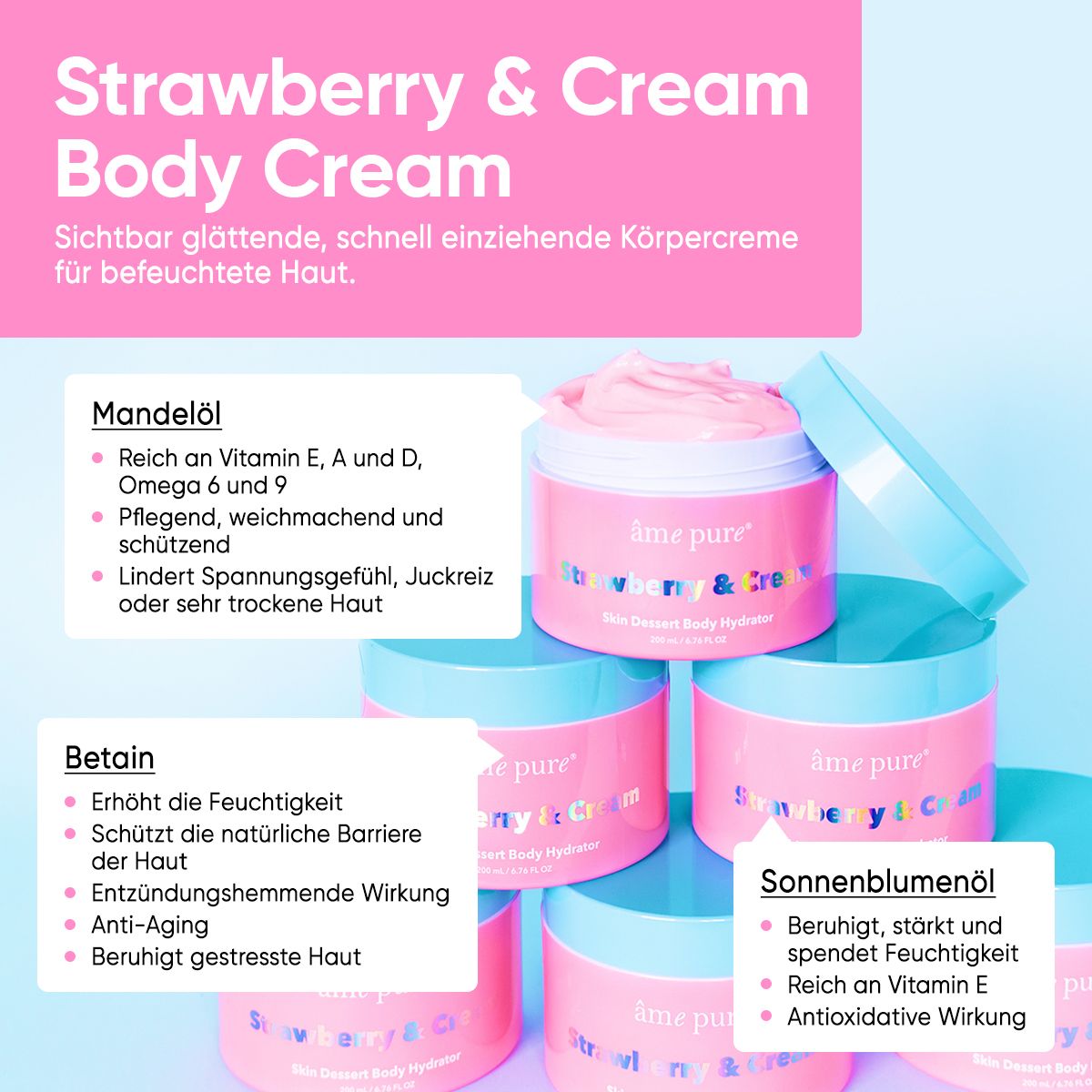 âme pure Strawberry & Cream | Skin Dessert