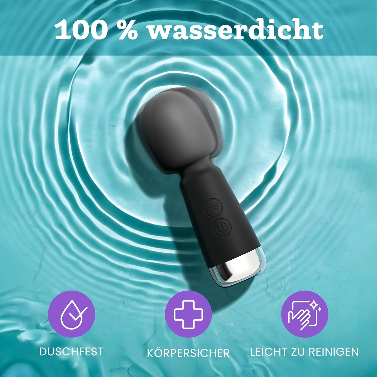 Oliver James Bullet Mini Vibrator Schwarz