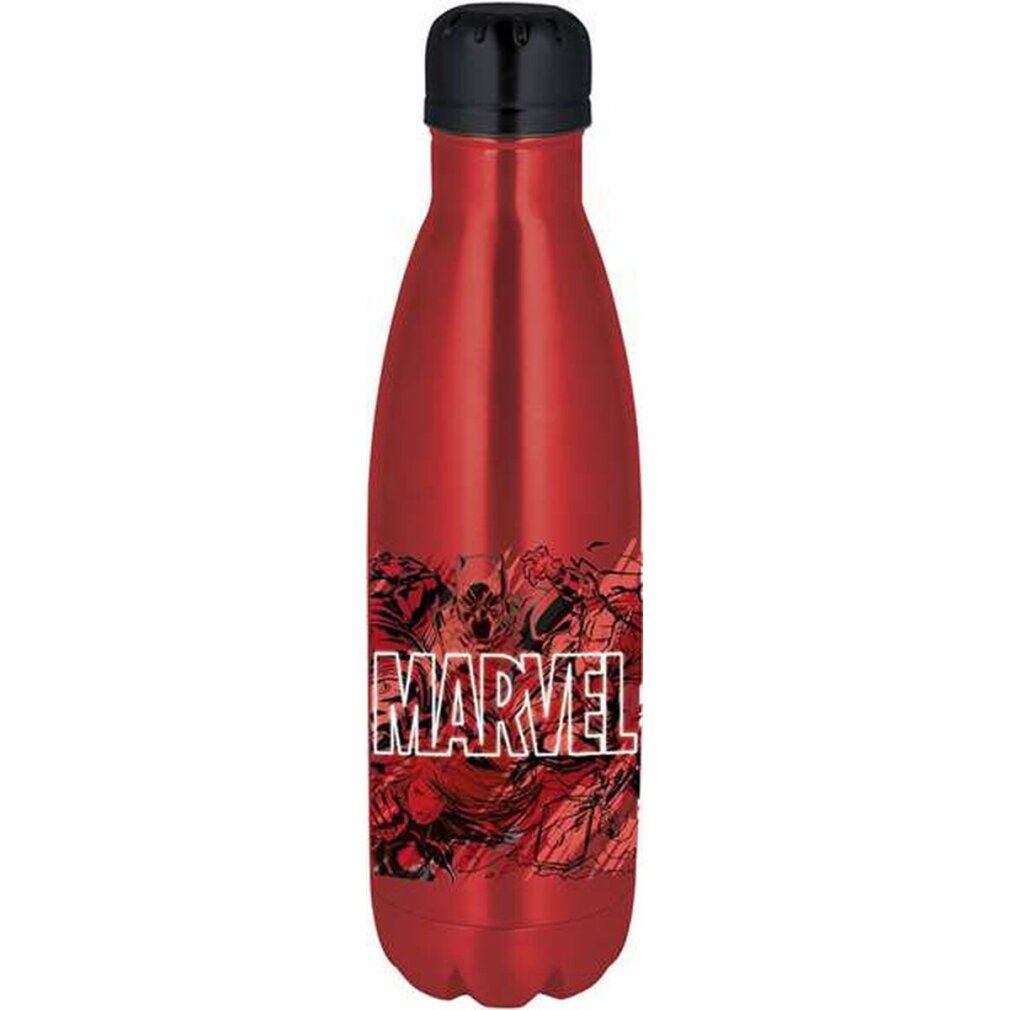 Marvel Comic Illustration Metallflasche (rot)