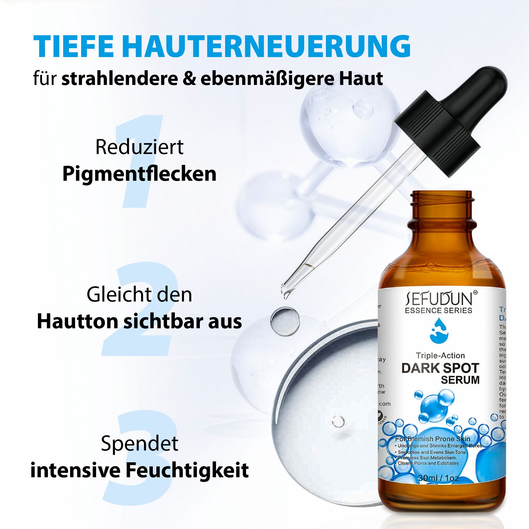 SEFUDUN Niacinamide Gesichtsserum gegen Pigmentflecken Dark Spot
