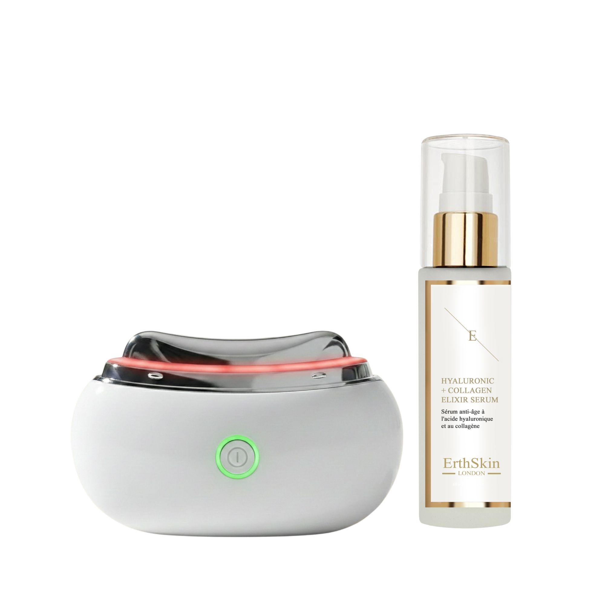 ErthSkin London LED Gua Sha Duo Hyaluron Kollagen