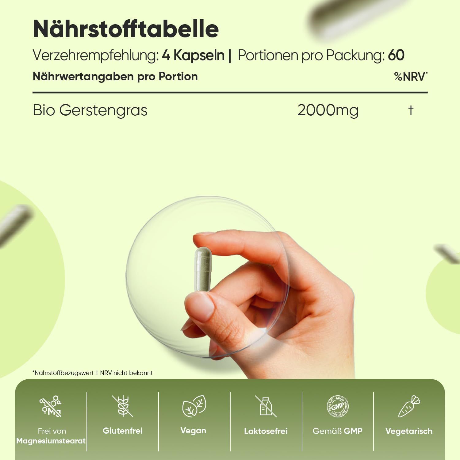 WeightWorld Gerstengras Kapseln