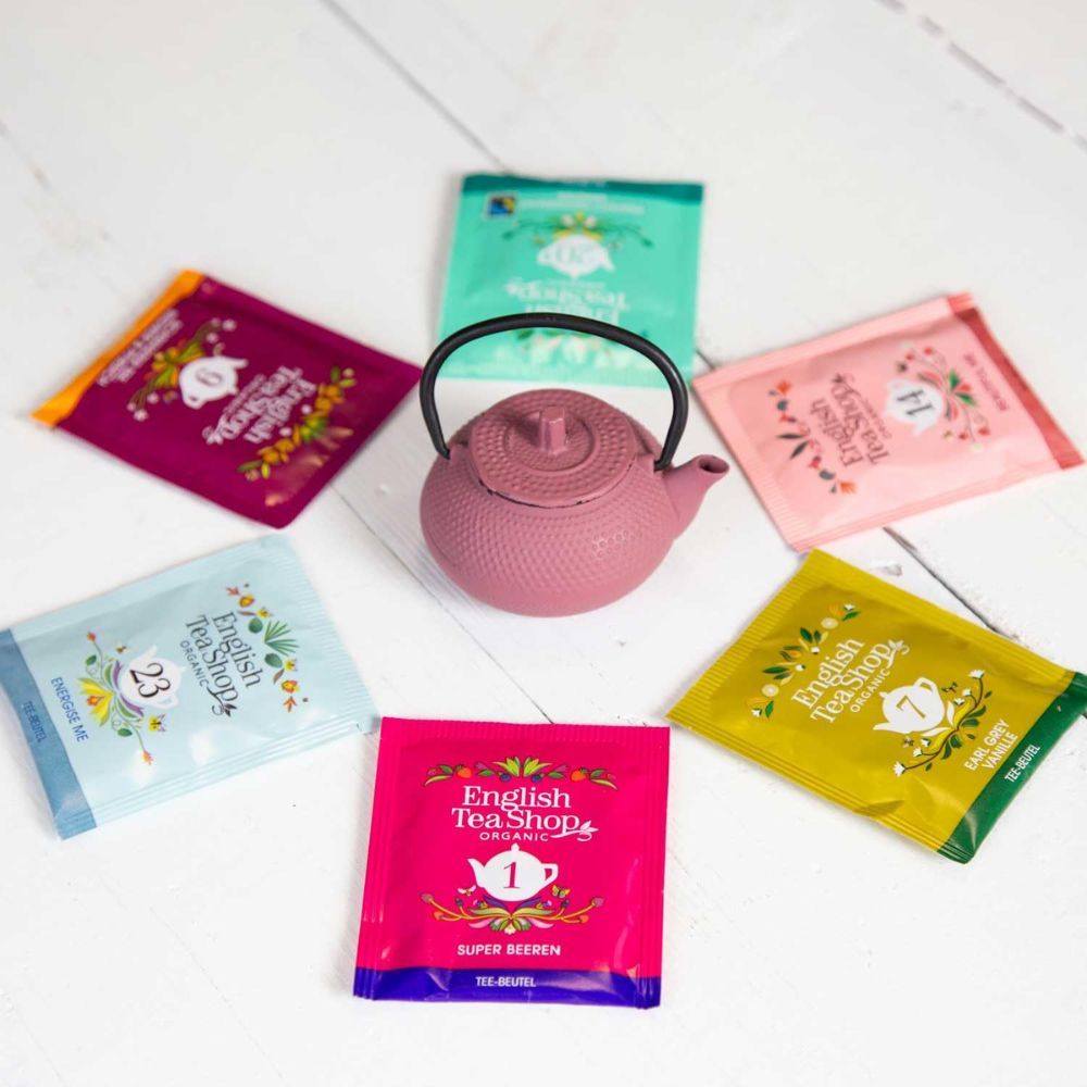 English Tea Shop Adventskalender "Elfen-Dorf" - Rot - 24 einzeln verpackte BIO-Tees