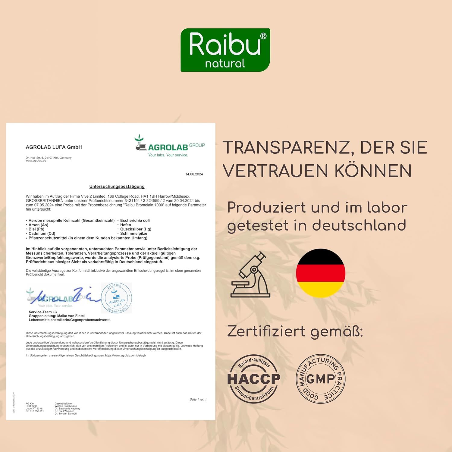 RAIBU Bromelain Kapseln Hochdosiert