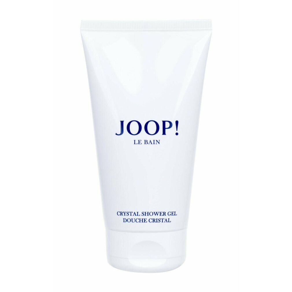 Weiße Tube mit JOOP! Le Bain Aufdruck. Text: Crystal Shower Gel. Weißer Deckel.