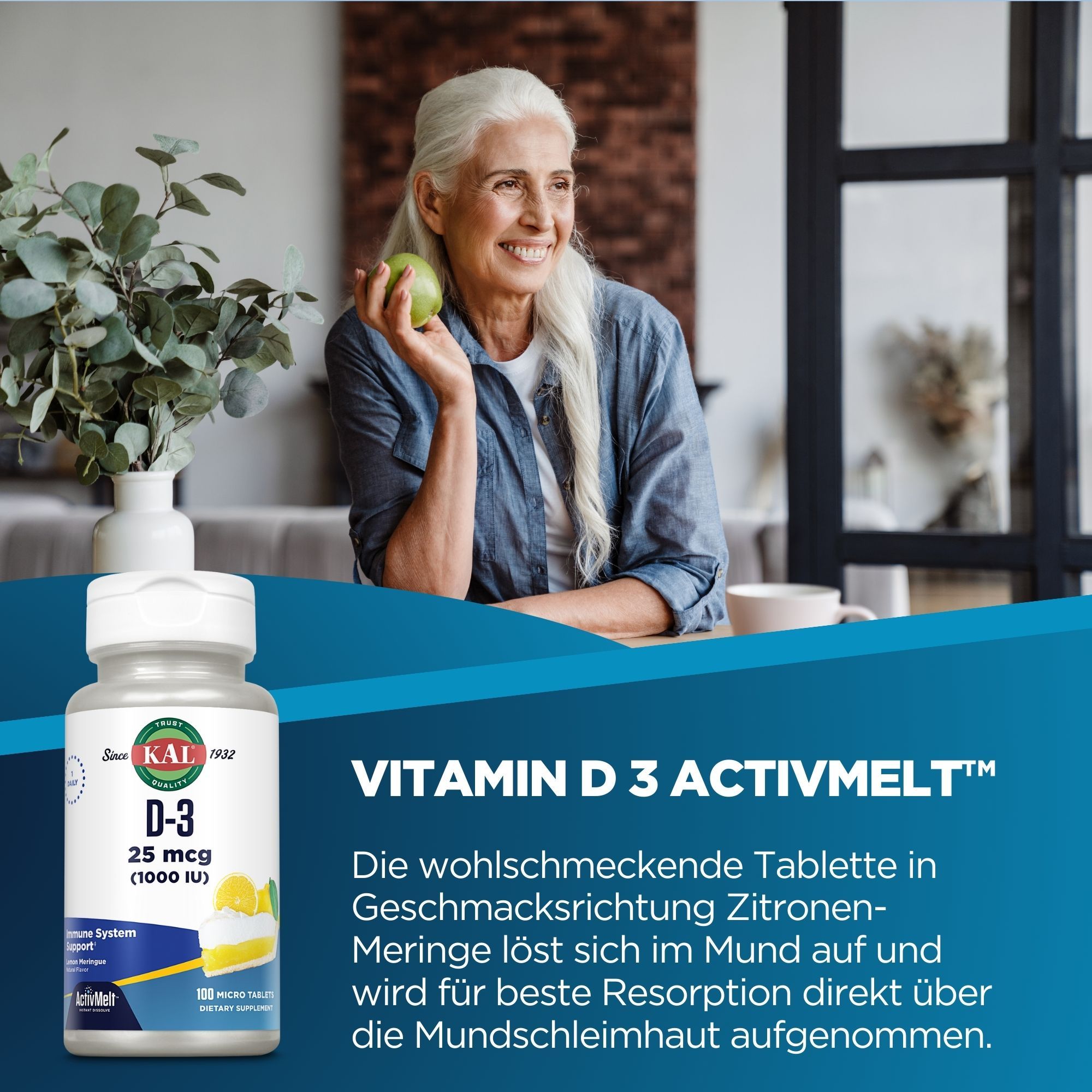 KAL Vitamin D3 1000 I.E. ActivMelt