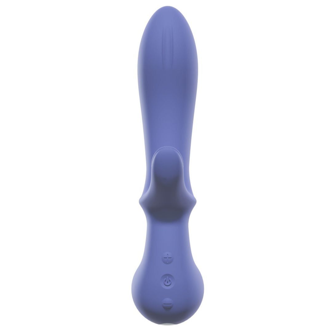 Rabbitvibrator "Vibrator 1" mit Analstimulator | 2 Motoren, je 10 Modi | AWAQ.U