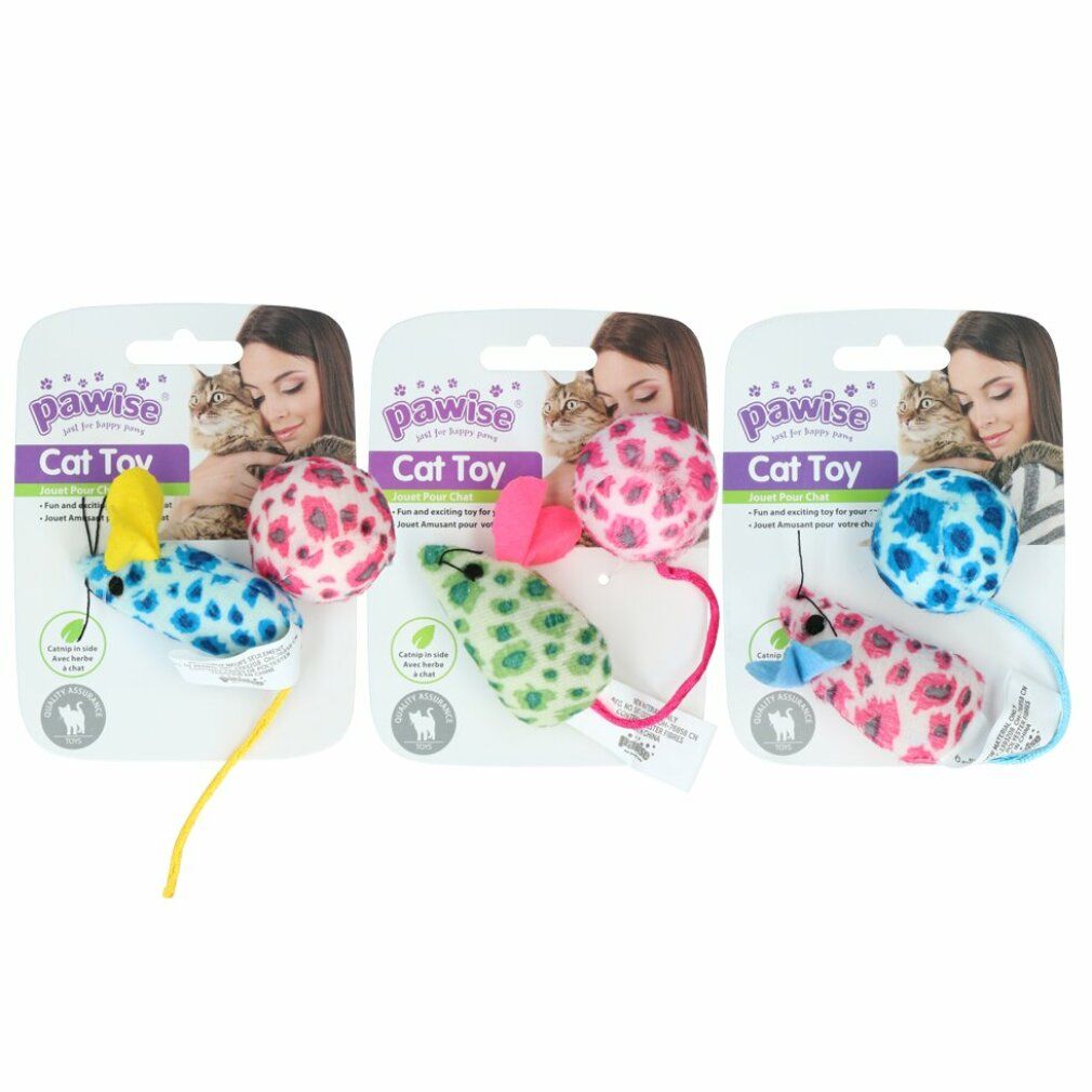 Pawise Cat Toy - Mice & Ball