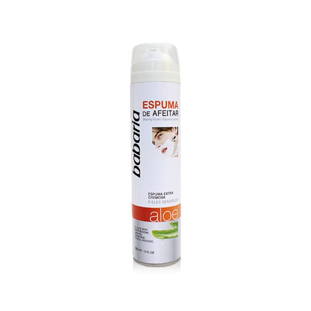Babaria Rasierschaum mit Aloe Vera für empfindliche Haut.