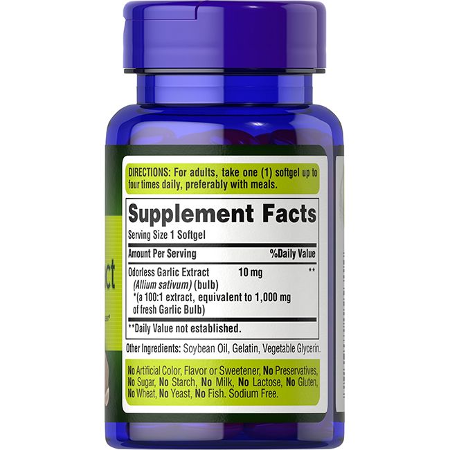 Puritan's Pride Geruchloser Knoblauchextrakt 1000 mg