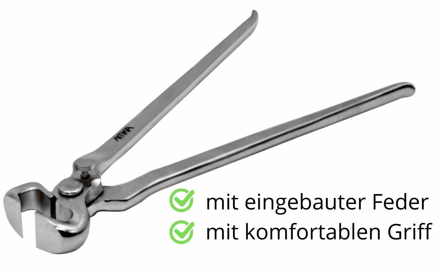 AMKA Hufzange mit Feder