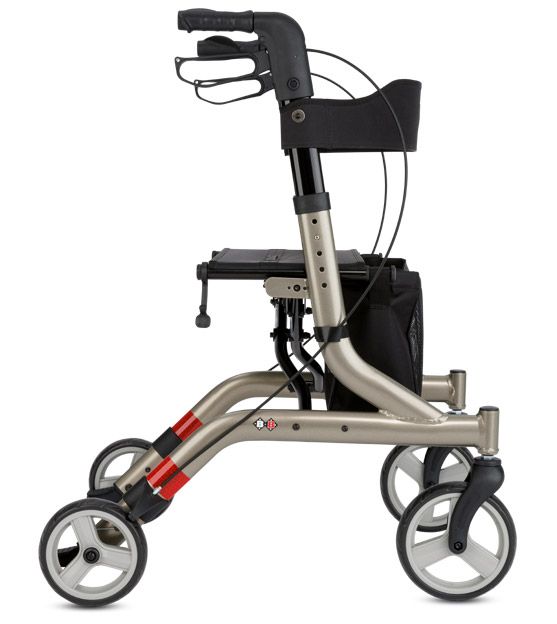 Bischoff & Bischoff Rollator Capero faltbar Leichtgewichtrollator mit Rückengurt