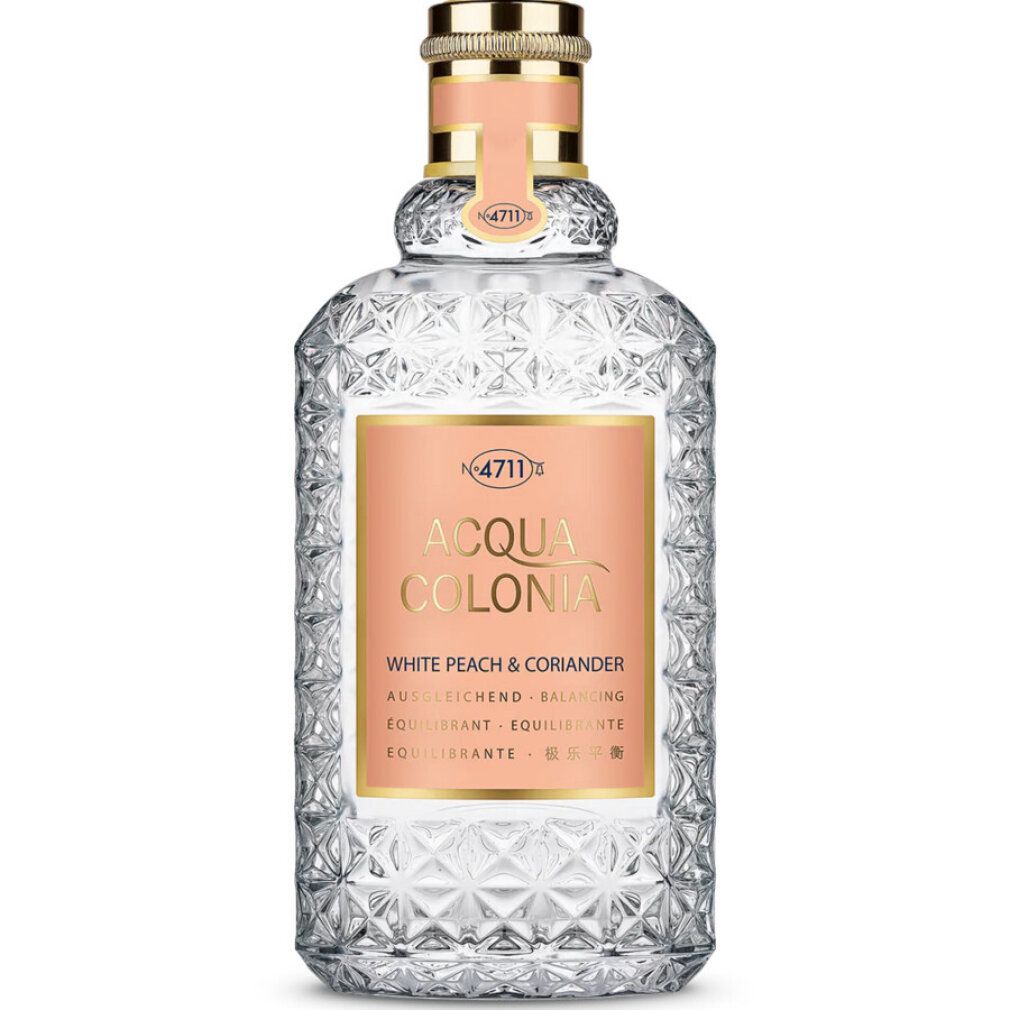 Acqua Colonia White Peach & Coriander Flasche, Detail der Prägung.