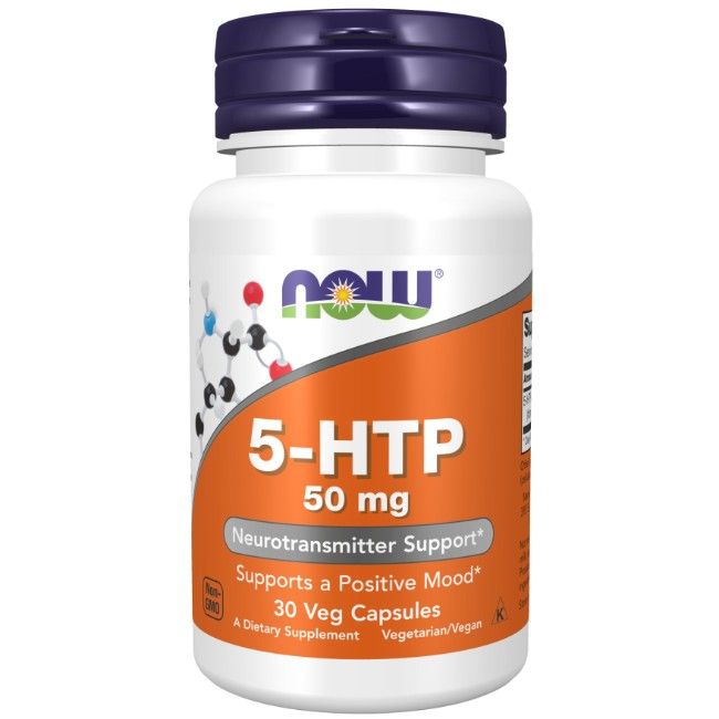 Now Foods 5-HTP (Hydroxytryptophan) 50 mg 30 vegetarische Kapseln
