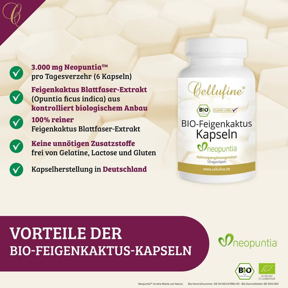 Cellufine® Neopuntia™ Bio-Feigenkaktus - Kapseln
