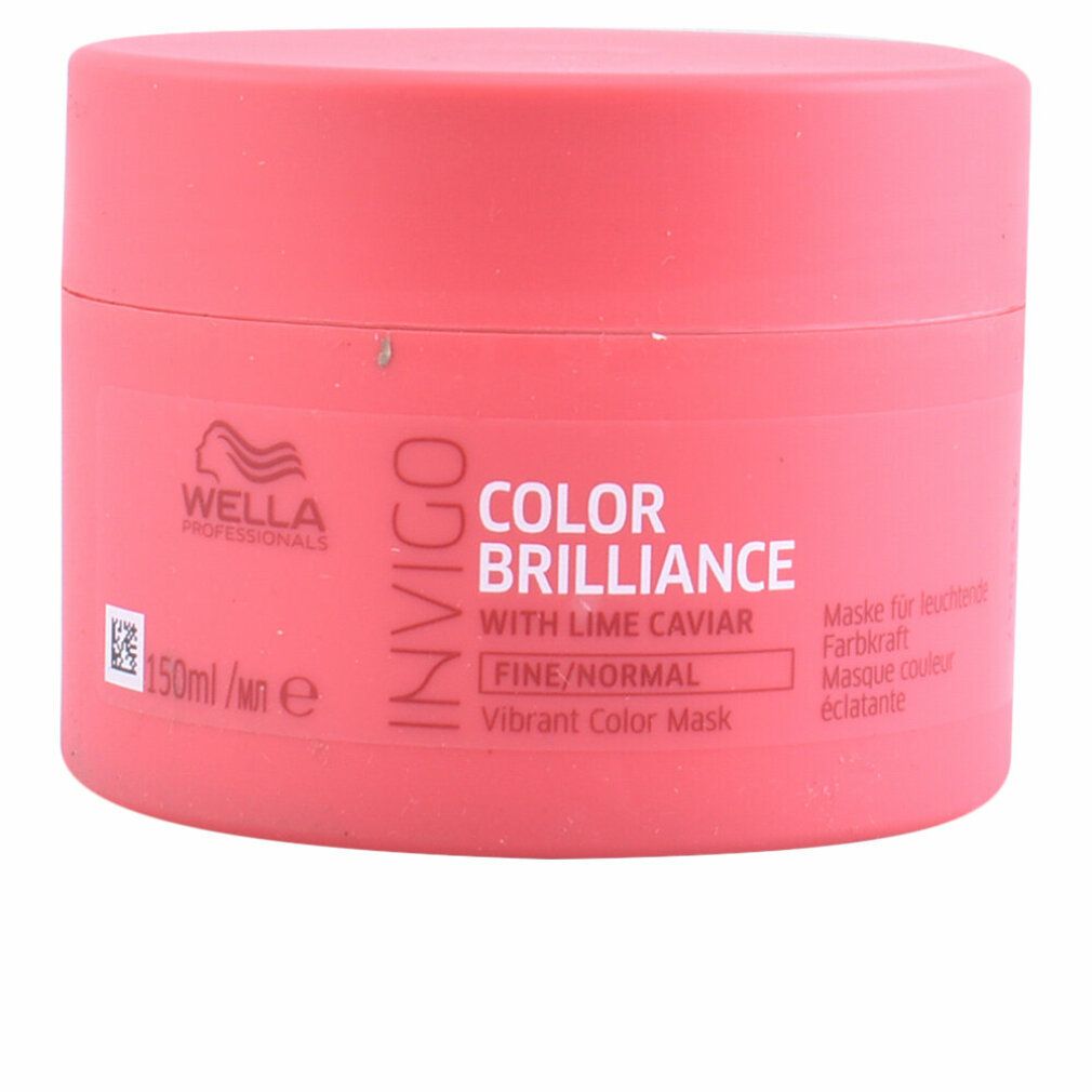 Rosa Dose. Aufschrift: Wella Invigo Color Brilliance, mit Limettenkaviar. 150 ml.