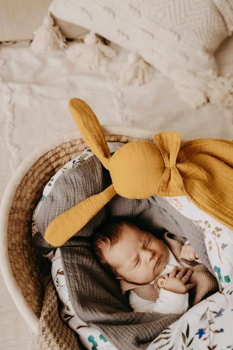 T-TOMI Musselinkuscheltuch Blue