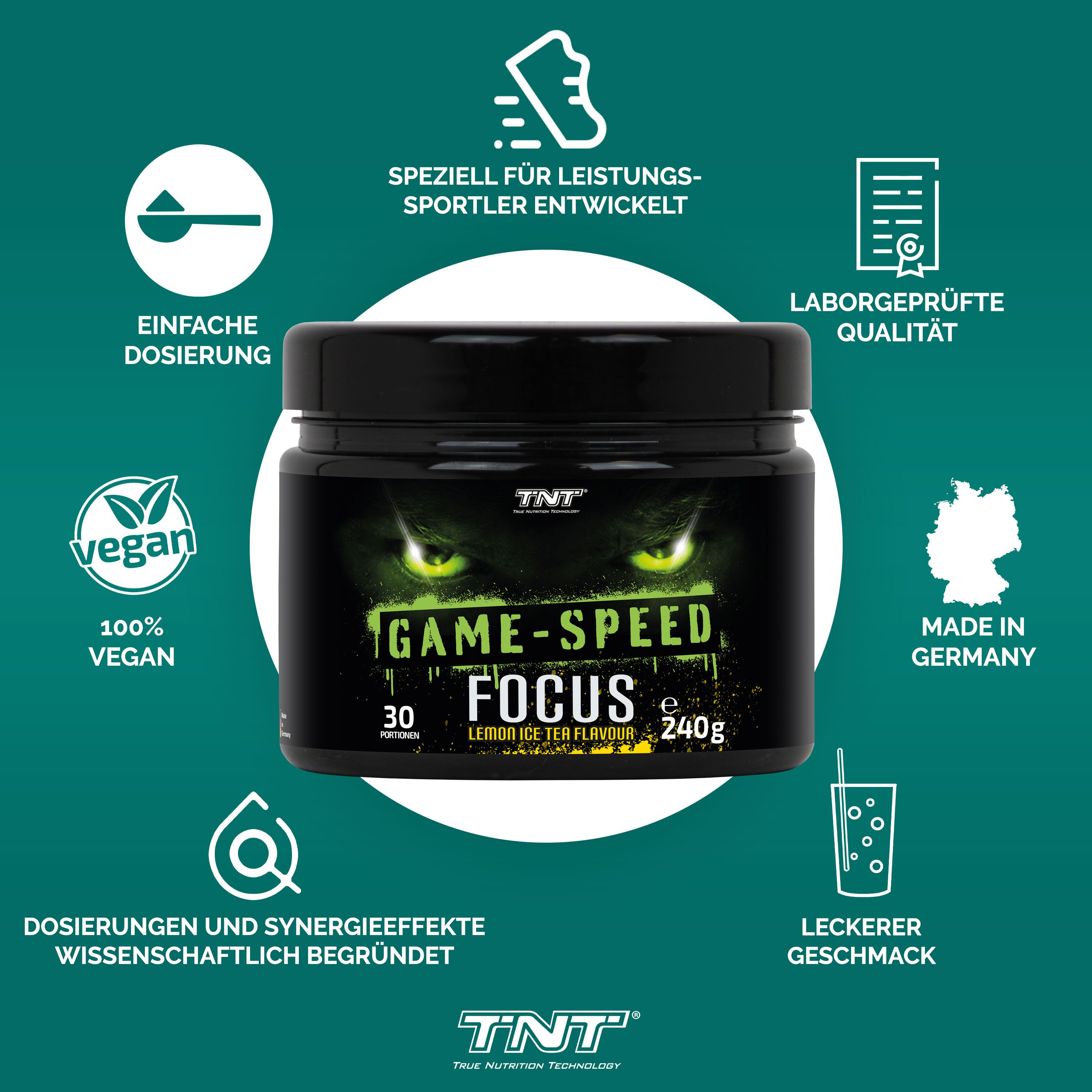 TNT Game Speed Focus - Pre-Workout-Bosster