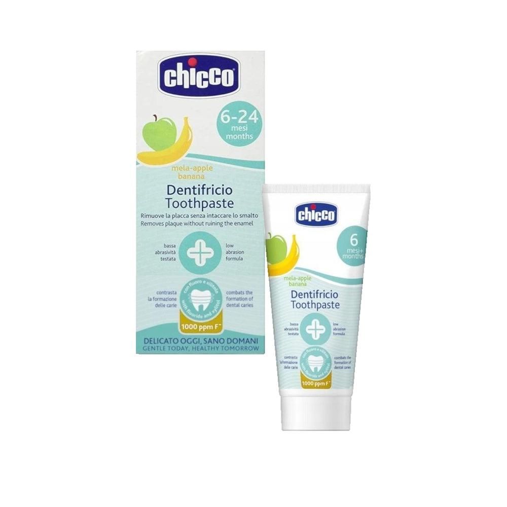CHICCO Zahnpasta für Kinder 6-24 Monate Apfel-Banane 50 ml