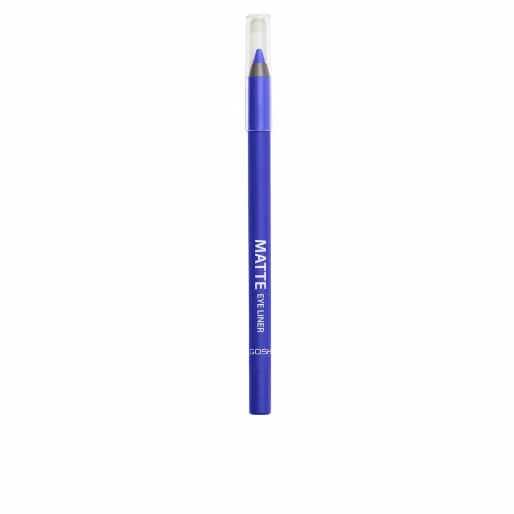 Blauer Gosh Matte Eyeliner mit transparenter Kappe. Aufschrift: Matte Eye Liner.
