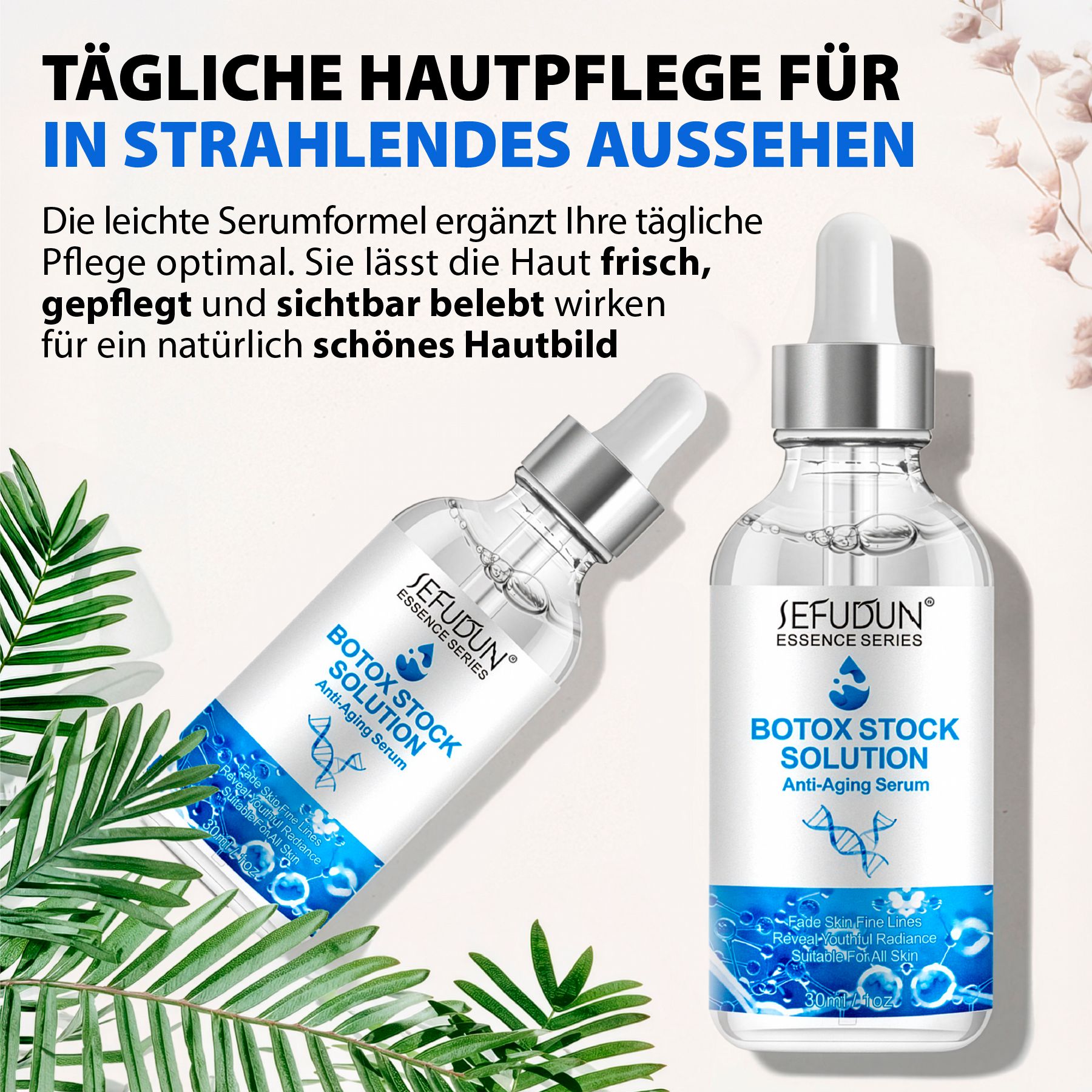ALIVER Gesichtsserum Botox-Solution Anti-Aging für Gesicht