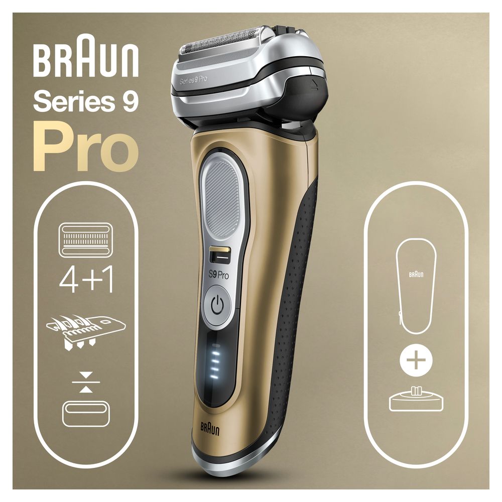 Braun - Elektrischer Rasierer "Series 9 - 9419s wet&dry" in Gold