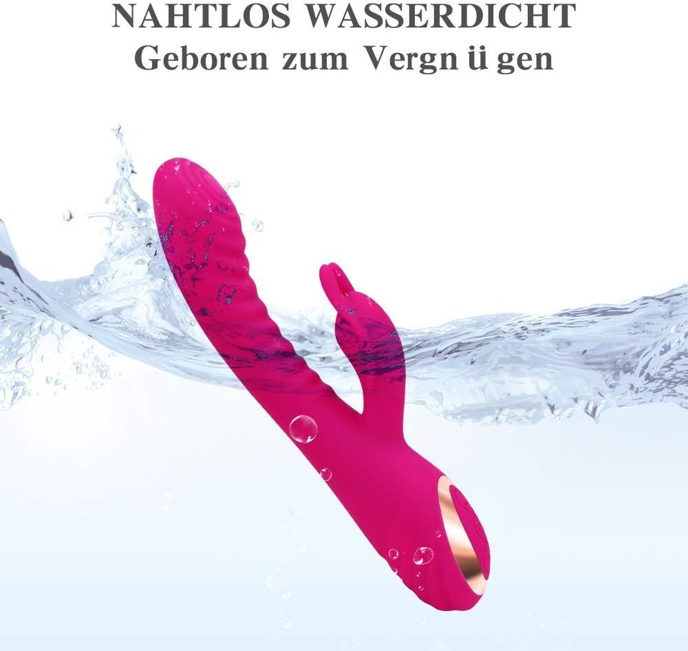 Schwarzer Vibrator mit kupferfarbenem Griff und 10 Vibrationsmodi für gleichmäßige Vibration.