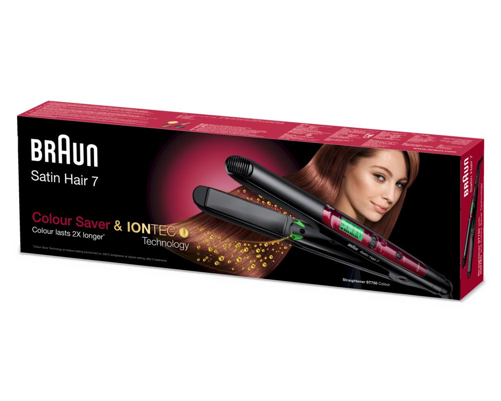 Braun - Haarglätter "Satin Hair 7 Straightener ST750 " in Schwarz