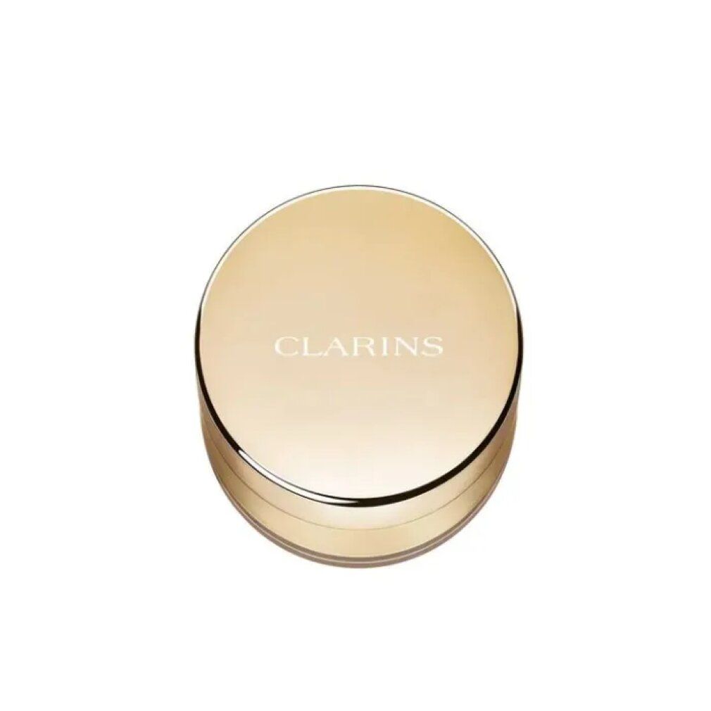 Clarins Ever Matte Loose Powder, Farbton 01. Goldfarbener Behälter mit Schriftzug.
