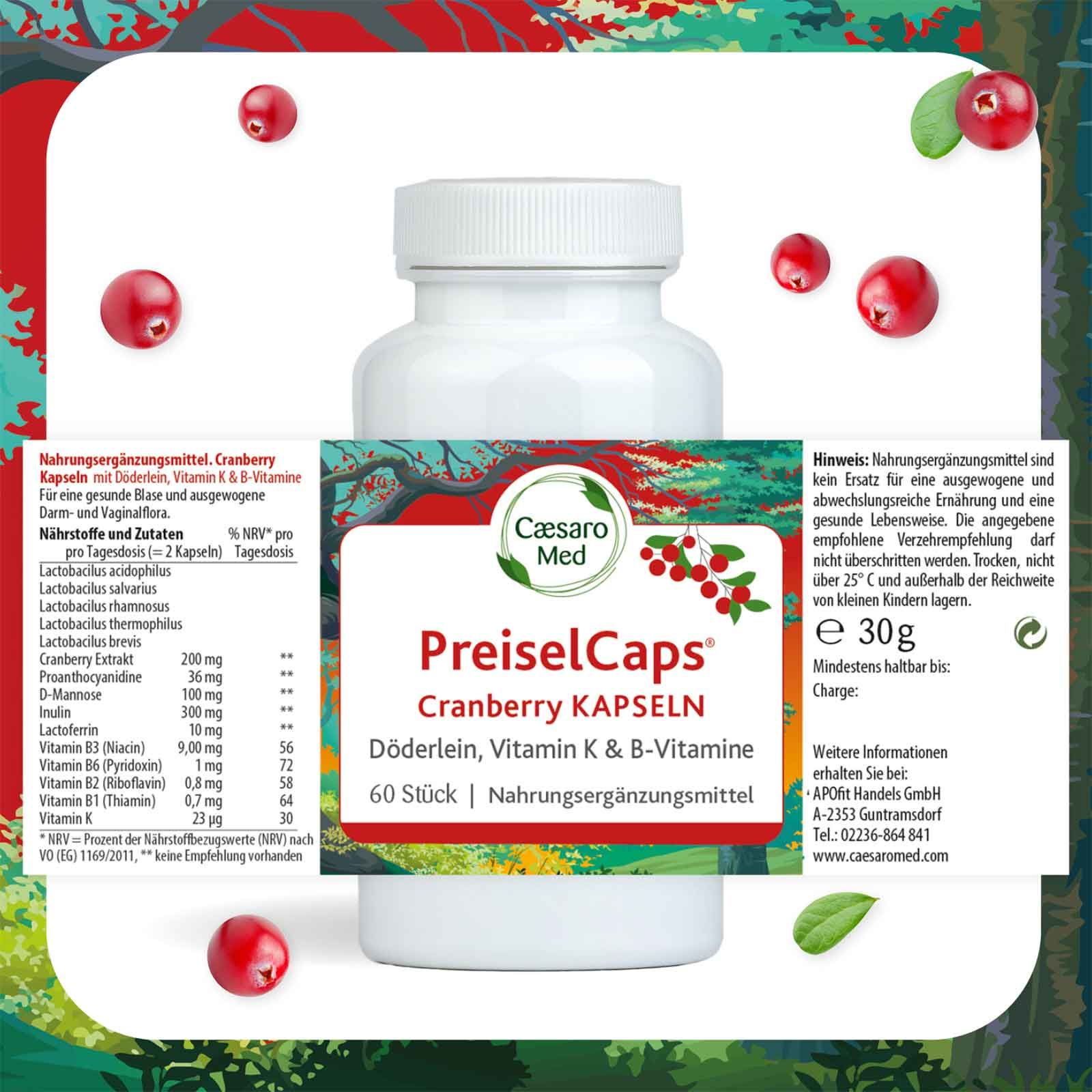 Caesaro Med PreiselCaps Cranberry Döderlein