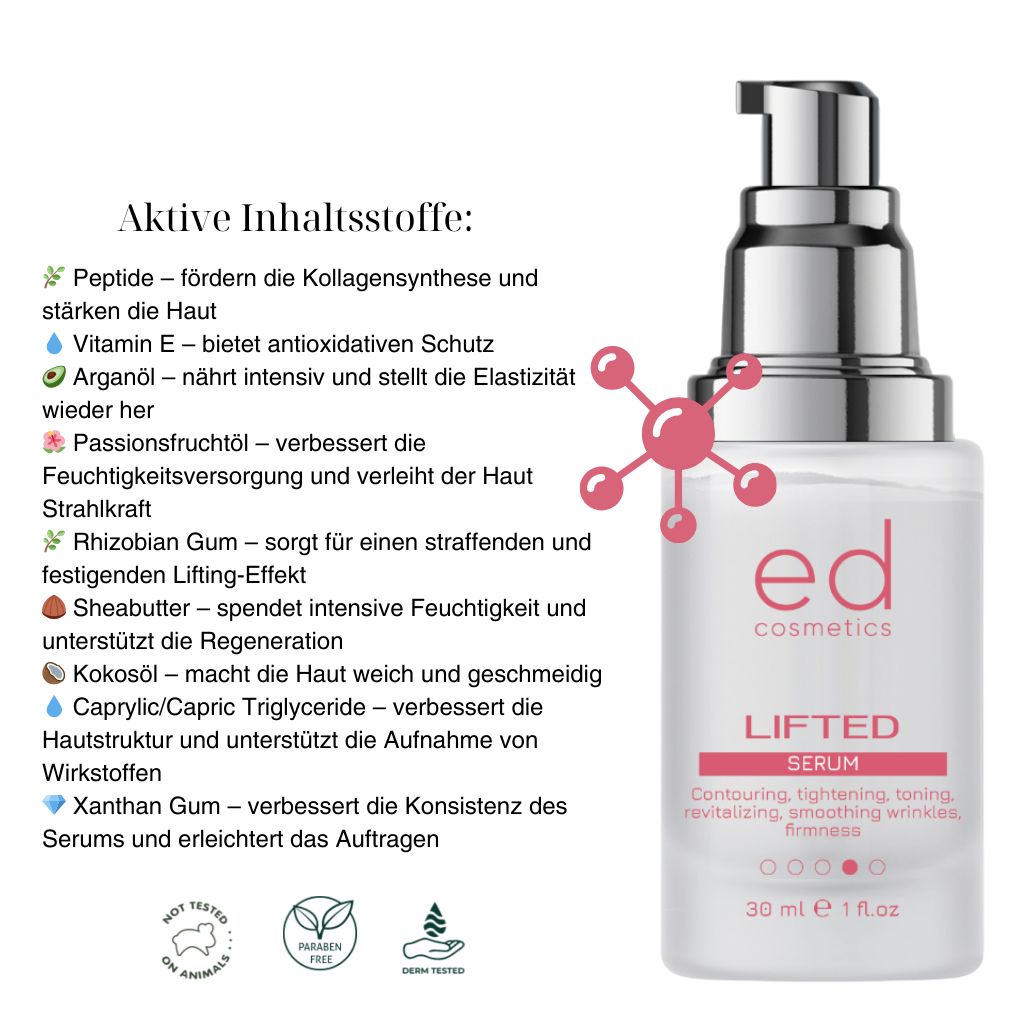 ED COSMETICS Lifting Serum – Straffung, ANTI-AGING & Hautverjüngung