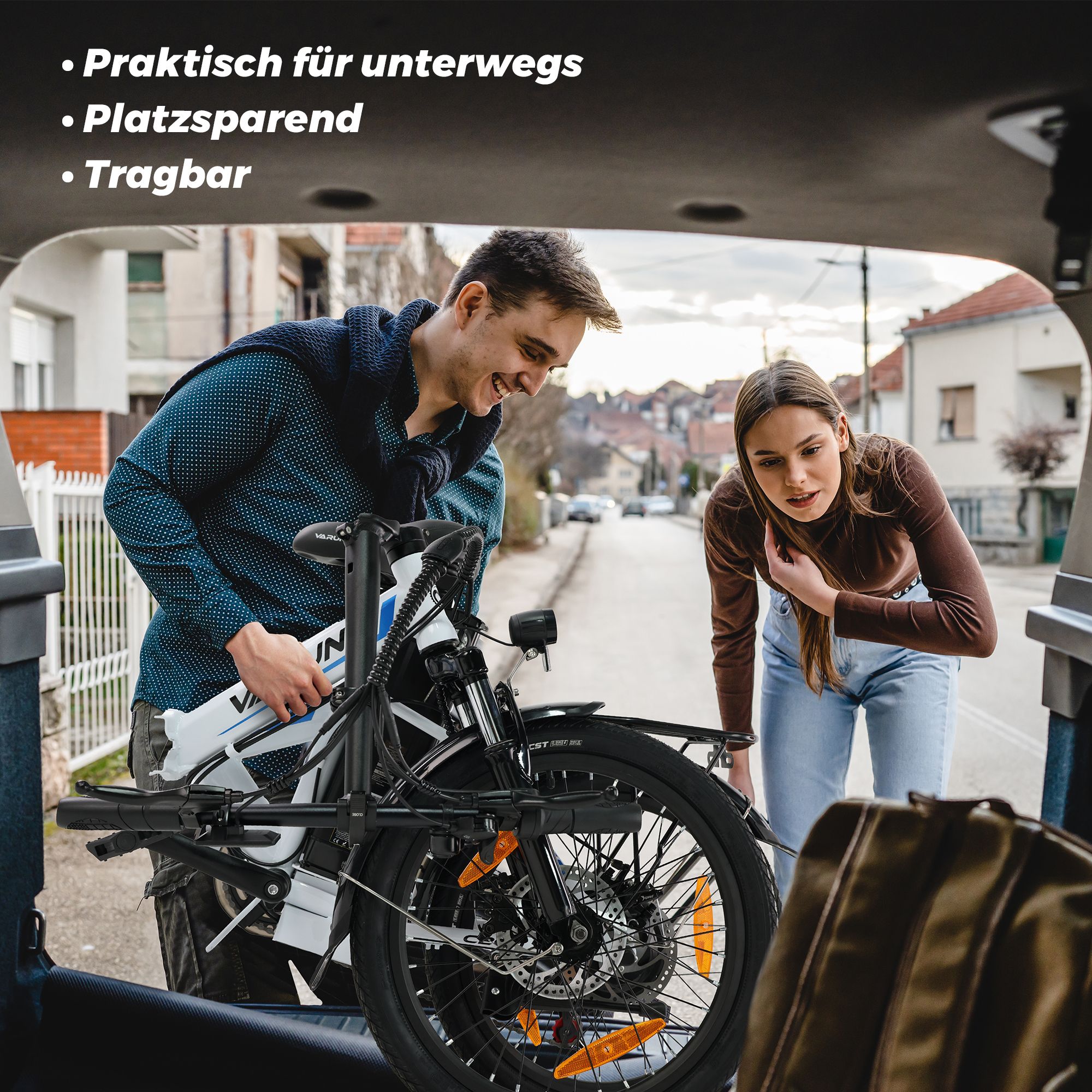 VARUN C20-1 PRO Faltbares E-Bike, 48 V, 13 Ah