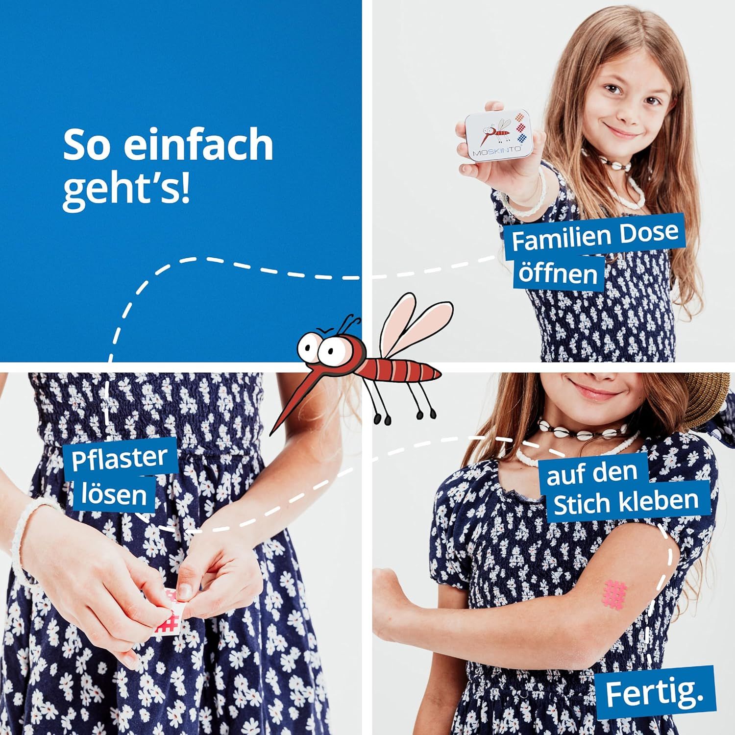 Moskinto Mückenpflaster für Kinder und Erwachsene