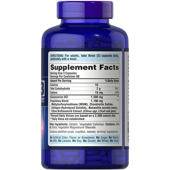 Puritan's Pride Glucosamin-Chondroitin-MSM (3 pro Tag Formel)