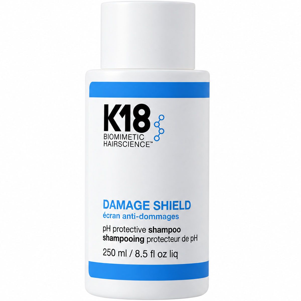 K18 Damage Shield pH protective shampoo Flasche, 250 ml.