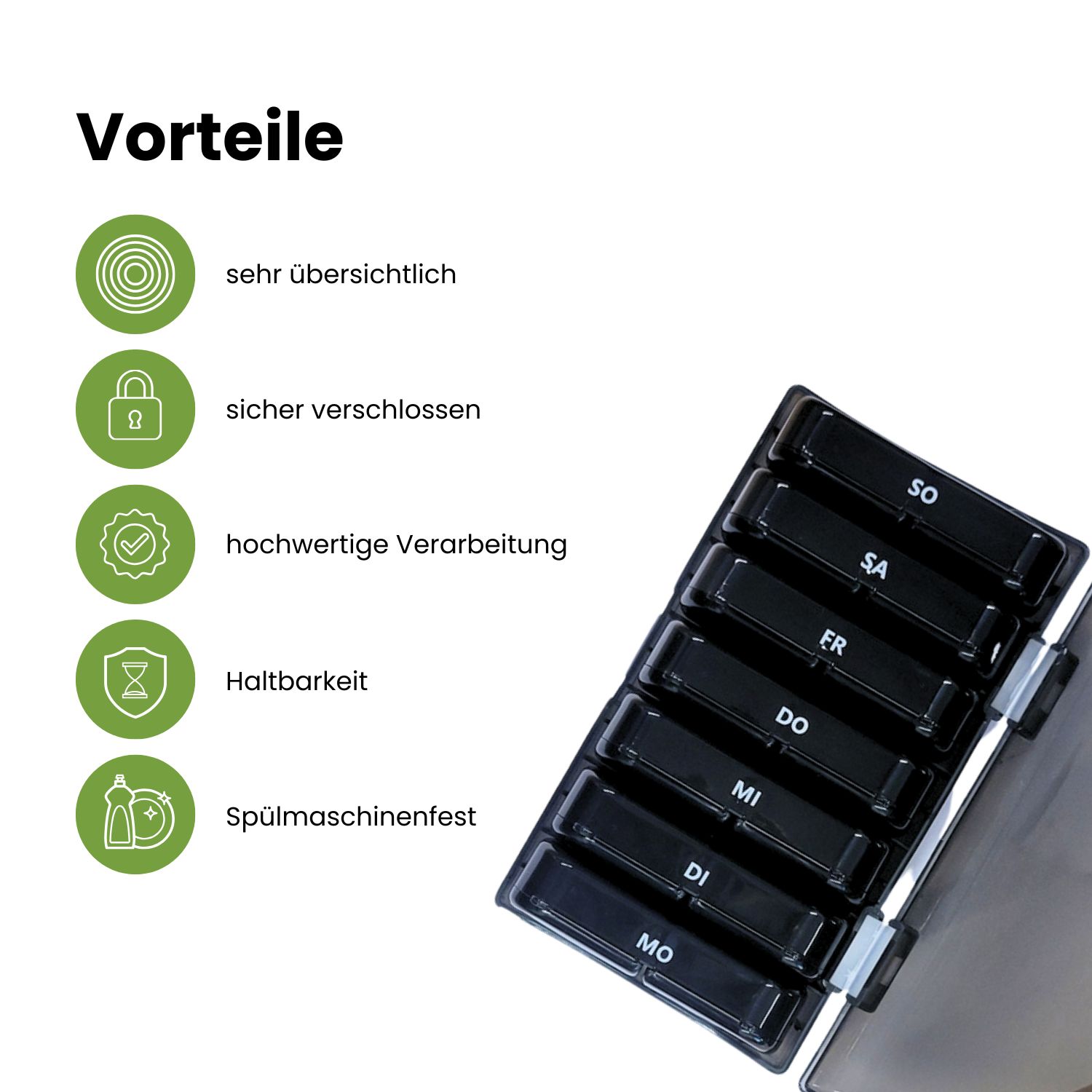 Frohbach 7-Tage-Tablettenbox 2 XL-Fächer