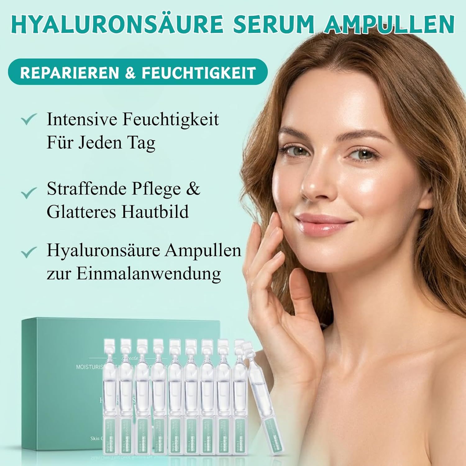 SUMMISHI Hyaluronsäure Serum Ampullen Gesicht