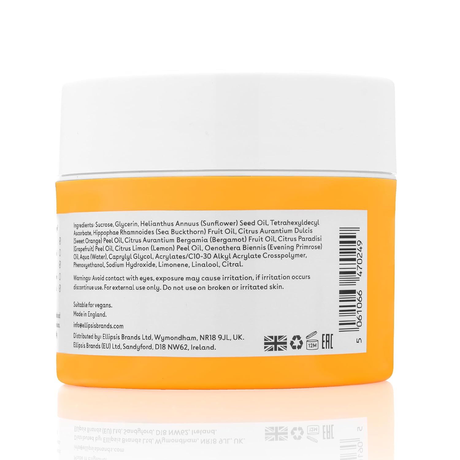 Q+A Vitamin C Body Scrub, 200ml.