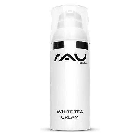 RAU Cosmetics White Tea Cream - Antifaltencreme mit Weißem Tee, Aloe Vera, Shea Butter & Panthenol