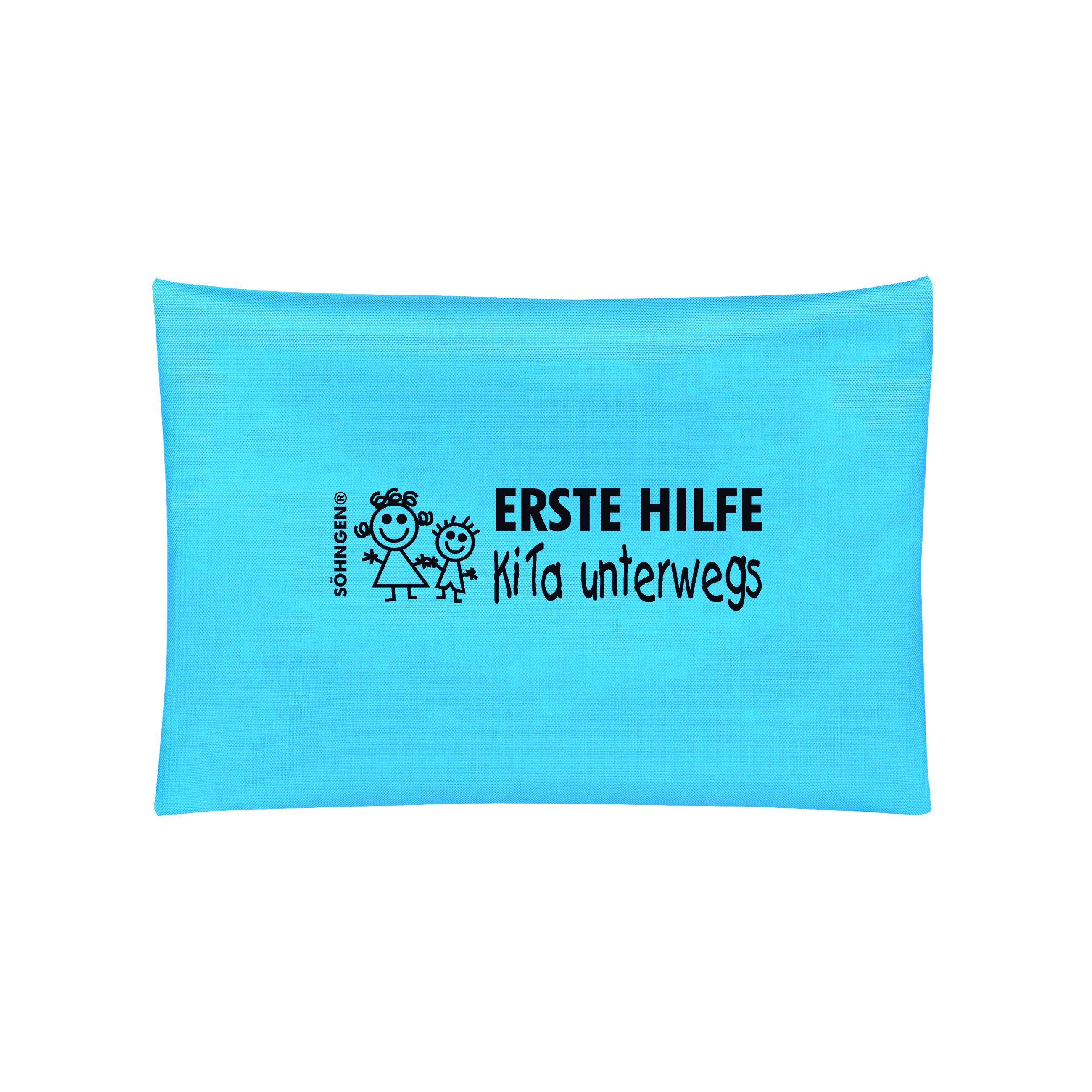 Söhngen Erste-Hilfe Set KiTa unterwegs blau Verbandset mit Füllung, für Kinder