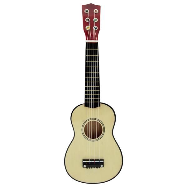 ToyToyToy Kinder Holz Gitarre 6 Saiten