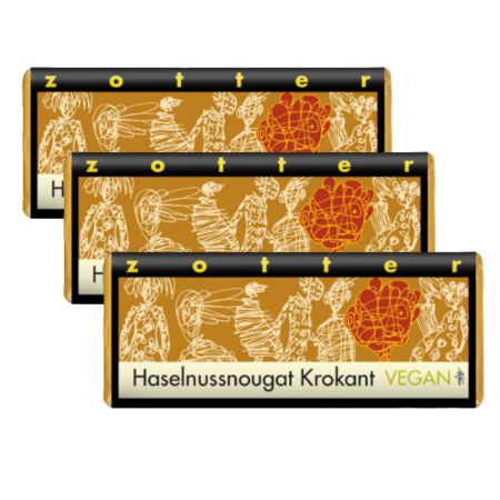 Zotter vegane Bio-Schokolade Haselnussnougat